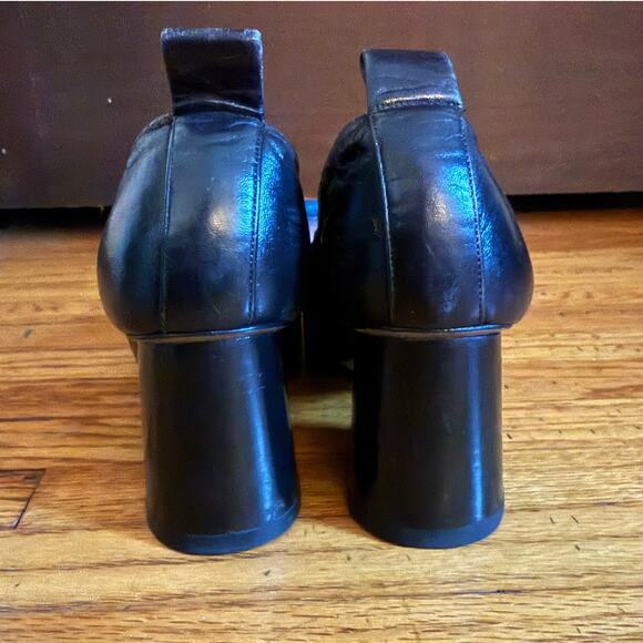 CELINE by Phoebe Philo Runway Soft Ballerina Block Heels Black Size 6.5 - Picture 5 of 10